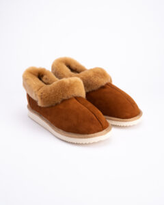 WoolLando moteriški natūralaus kailio šviesūs odiniai aulinukai