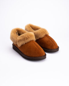 Woollando 100% natūralaus kailio odiniai aulinukai BROWN