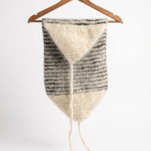 100 proc. Sibiro Haskio šuns vilnos dryžuotas juosmens diržas, WoolLando