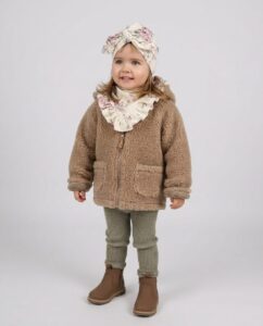 Vaikiška ėriuko vilnos rusva striukytė, Zaffiro