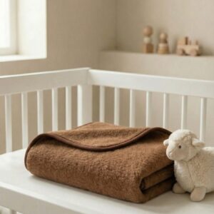Vaikiška kupranugario ir merino vilnos lengva antklodė - pledukas, WoolLando