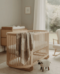 Vaikiškas vilnonis kreminis pledukas AVYTĖ