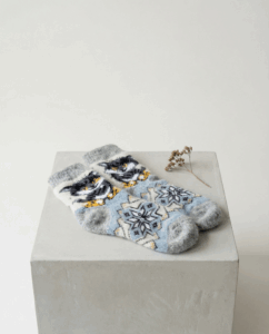 Vaikiškos merino vilnos kojinės KATINĖLIS, WoolLando