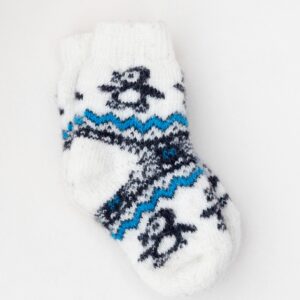 Vaikiškos merino vilnos kojinės PINGVINAS