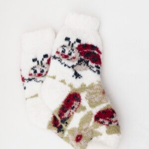 Vaikiškos merino vilnos kojinės BORUŽĖLĖ