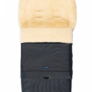 Sleep&Grow natūralios vilnos tamsiai pilkas vokelis / miegmaišis kūdikiui su prailginimu, Zaffiro