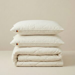 Skalbiamas patalynės komplektas su avies vilna SUPERWASH 300g/m2