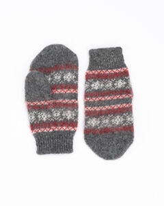 Kumštinės vyriškos merino vilnos pilkos pirštinės