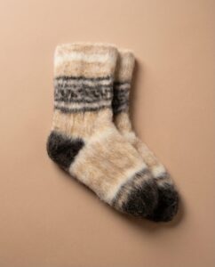 Veltos kraujataką gerinančios 100 proc. Sibiro Haskio vilnos kojinės, WoolLando