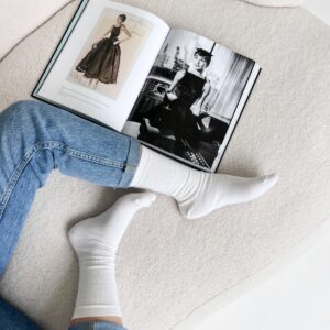 Merino vilnos baltos kojinės, WoolLando