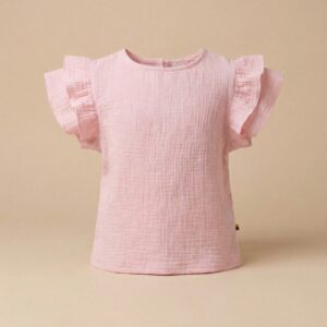 Muslino medvilnės rožinė palaidinė PUPA