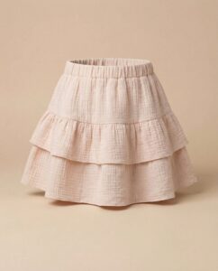 Muslino medvilnės sijonas PŪKĖ