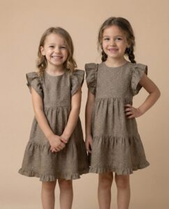 Muslino medvilnės suknelė SMILGUTĖ