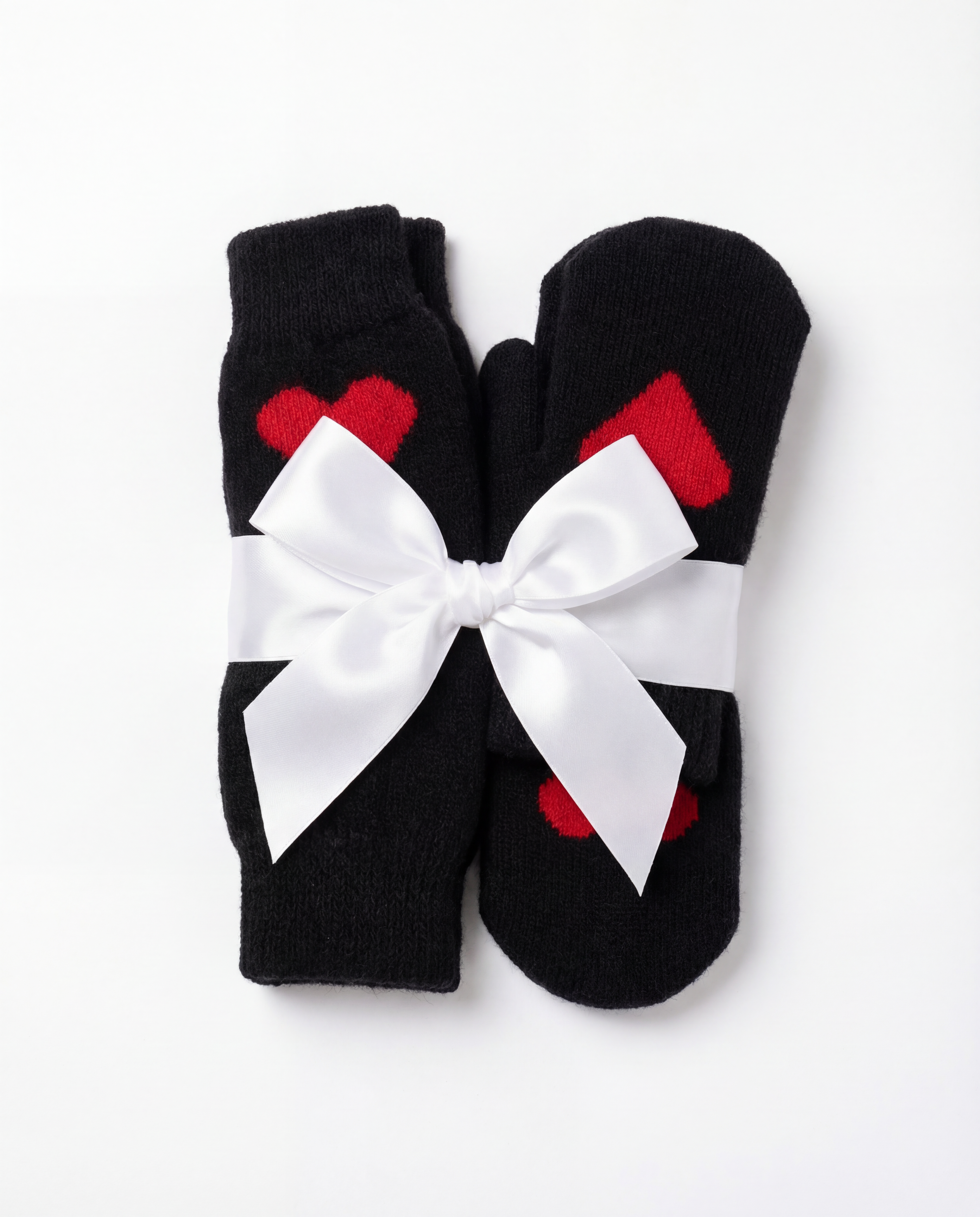 Merino vilnos kojinių ir pirštinių komplektas BLACK HEART, WoolLando