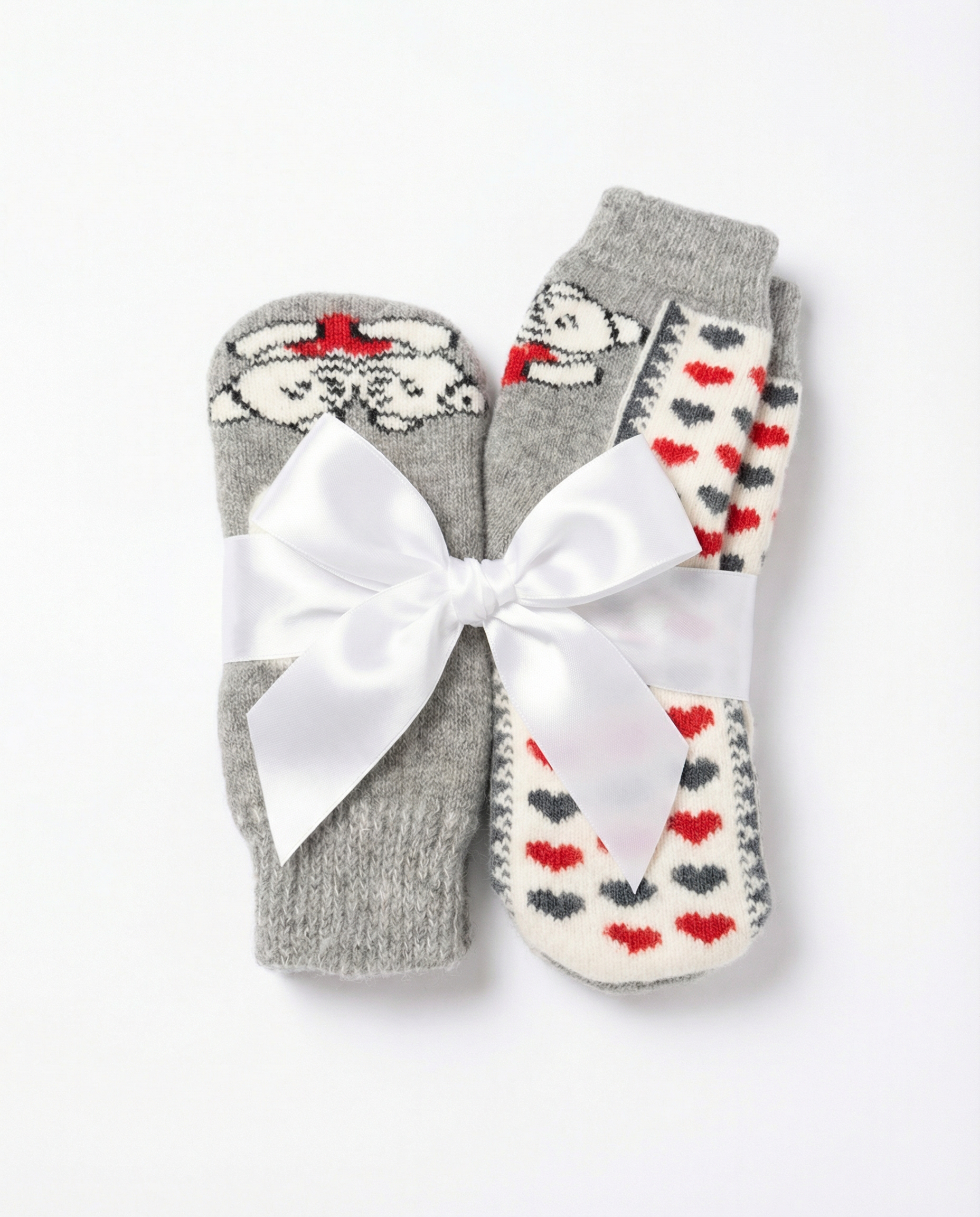 Vilnonių pirštinių ir kojinių komplektas