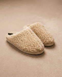 Merino vilnos kremines šlepetės CAPPUCCINO, WoolLando