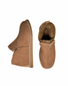 WoolLando vyriški natūralaus kailio verstos odos rusvi aulinukai