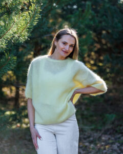 Kid moheros vilnos megztinis SUN