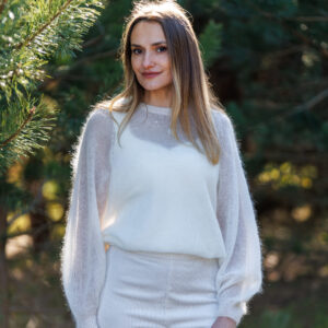 Kid moheros vilnos megztinis PERLAS