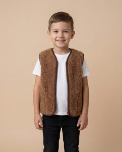 Vaikiška kupranugarių vilnos liemenė ULA, WoolLando