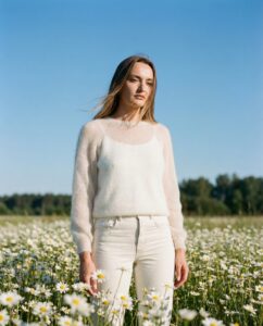 Kid moheros vilnos megztinis PERLAS