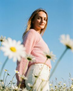 Kid moheros vilnos megztinis ROSE PINK